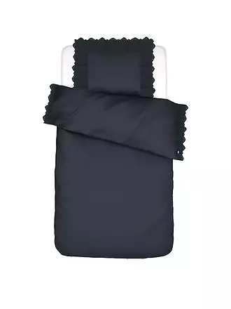 ESSENZA | Baumwoll Bettwäsche MAEN 70x90cm / 140x200cm Nightblue | 